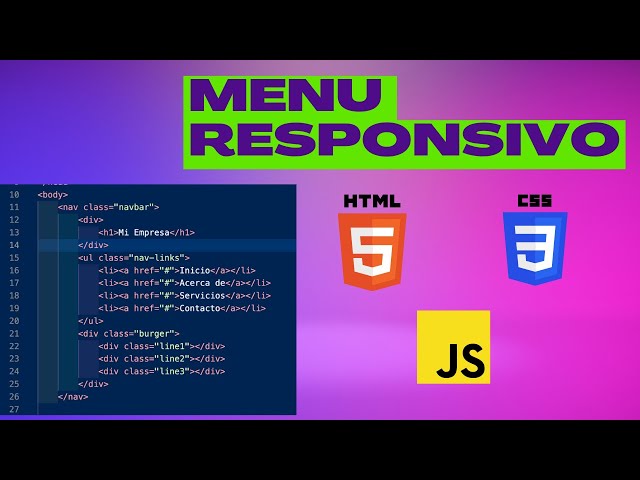 MENÚ responsivo con HTML y CSS - SuperFácil