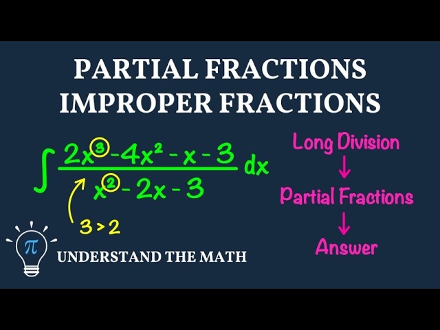 Integration Using Partial Fractions | Improper Fractions
