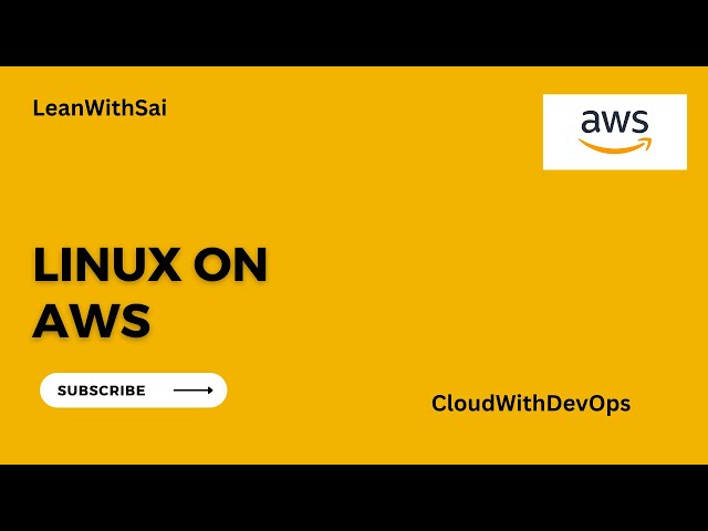 DevOps Series.....LinuxONAWS.. Lets Start with Linux for DevOps @devopswithSai143