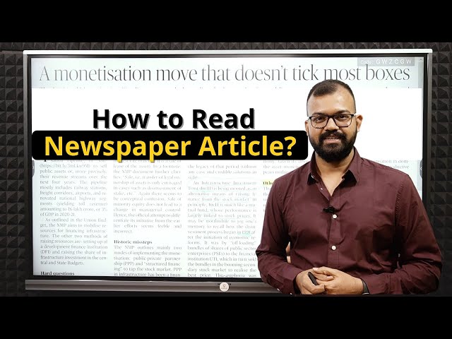 How to Read Newspaper Article? | Ecoholics