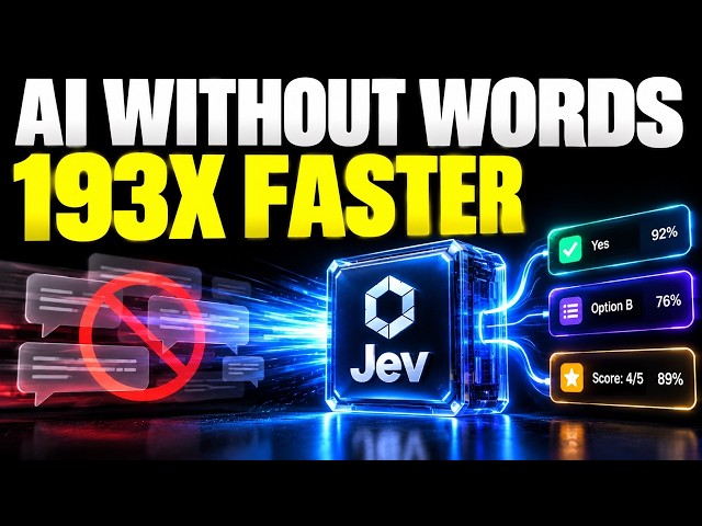This AI Can't Talk, So It's 193x Faster (Jev)