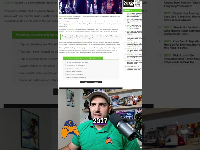 Watch Dogs Legion Director's Cut 2027 Release! #shorts
