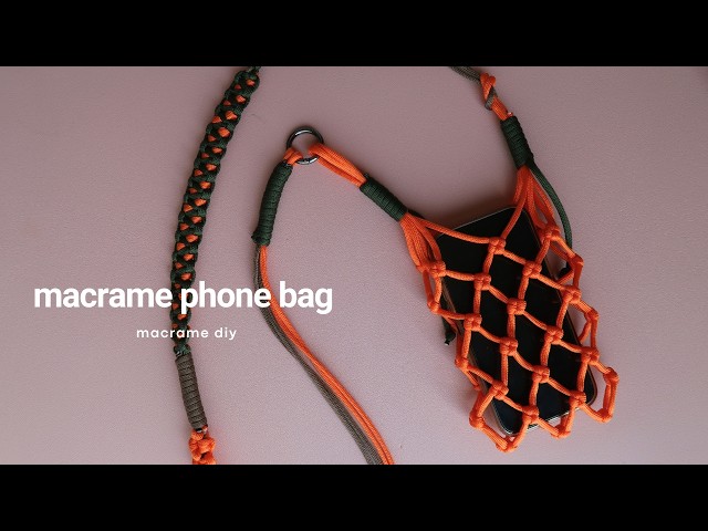 How to Make Macrame Paracord Phone Bag / Mini Bag | Bolsa de Macrame | Step by Step Tutorial