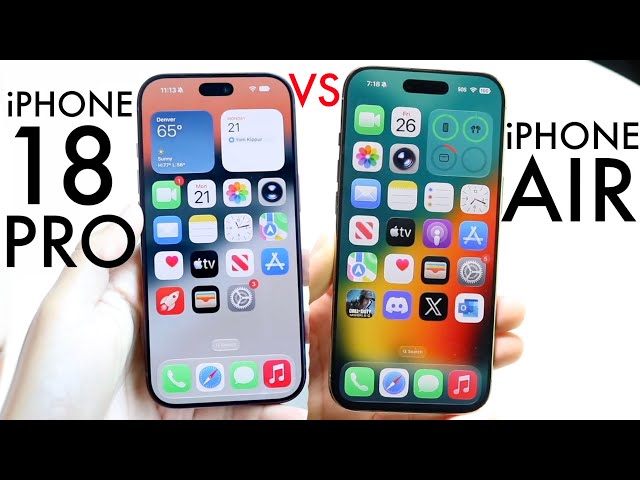 iPhone 18 Pro Vs iPhone Air! (Comparison) (Review)