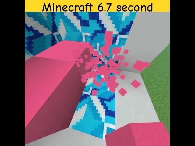 minecraft 6.7 second #shorts #viral #trending #shortsfeed