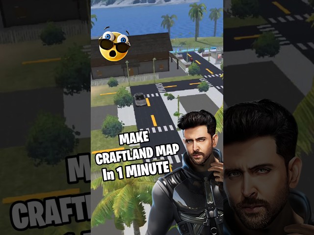 Make craftland map Only in 1 minute 🤯#freefire