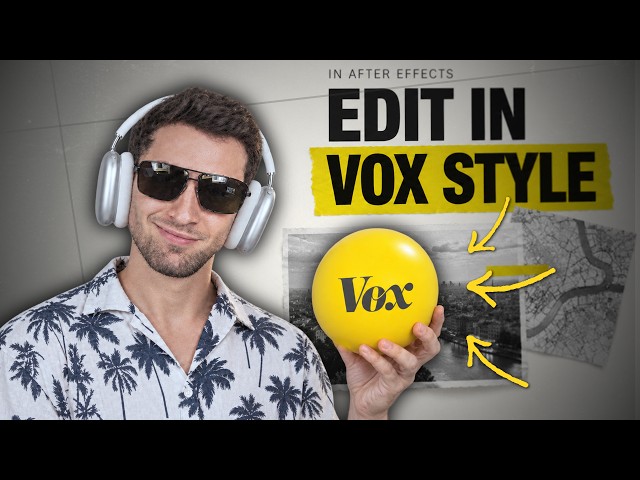 How to edit in VOX Style - Tutorial In After Effects