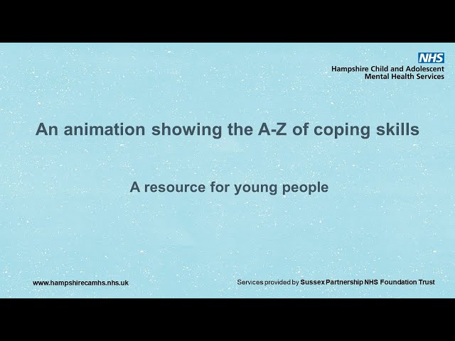 A to Z of coping strategies