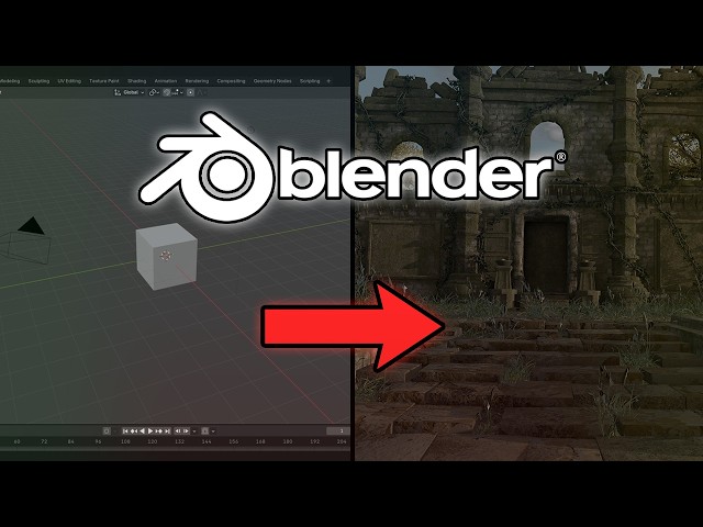 Dark Souls 3 Temple Environment Blender Tutorial: Part 1 - Scene Blockout