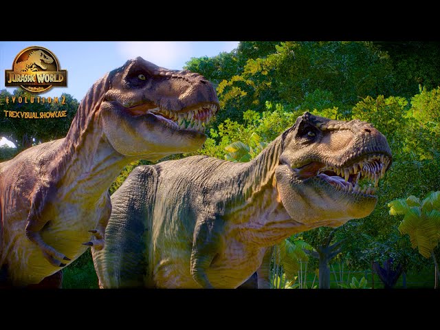T-Rex Skins Unleashed! | A Visual Showcase in Jurassic World Evolution 2 (No Commentary)