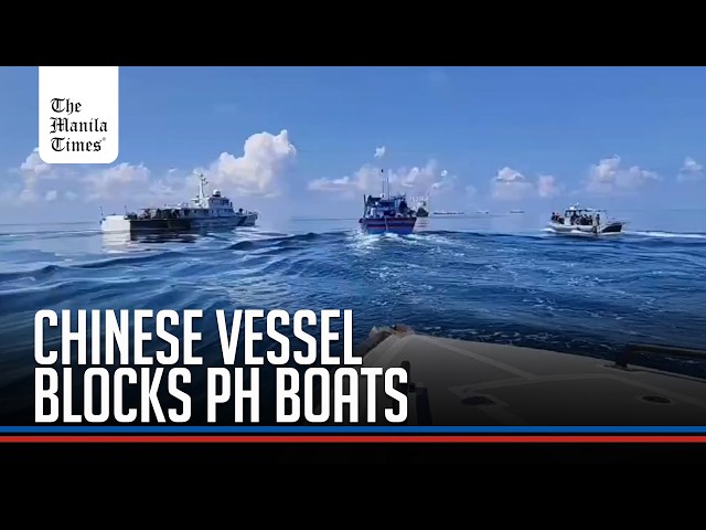 China Coast Guard vessel blocks PH boats