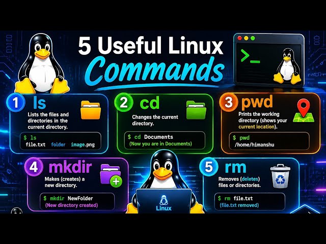 5 Useful linux commands in using of hacking || cyber security | ethical hacking#linuxcommands#linux