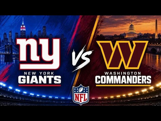 New York Giants vs Washington Commanders Live Play by Play & Reaction