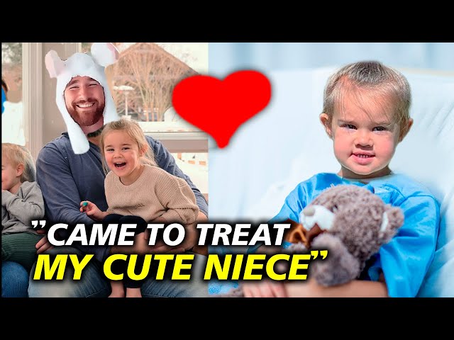 Travis Kelce Heartwarming Gesture Visit Niece Wyatt at the Hospital as She Suffer Hash Po!son