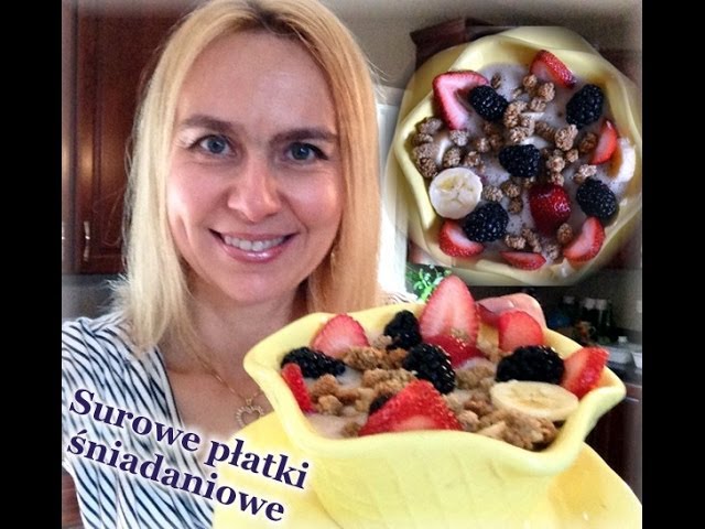 Surowe płatki śniadaniowe  /zdrowe śniadanie/  kierunek zdrowie