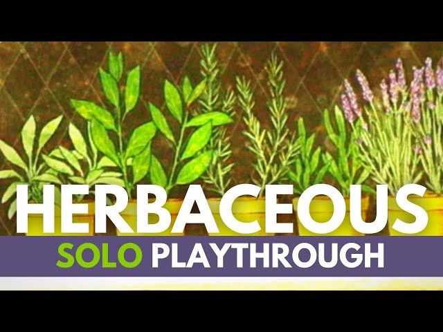 Herbaceous Board Game | Full Solo Playthrough | How to Play Solitare