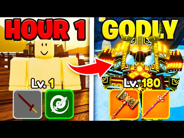 I Spent 100+ Hours Going NOOB to GODLY in Dungeon Quest Reborn!