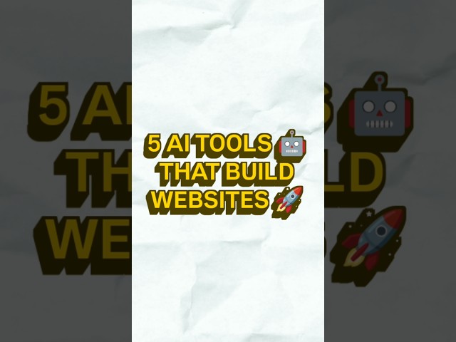 5 AI Websites to Create Websites 🚀..#ai #aiwebsite #aitools
