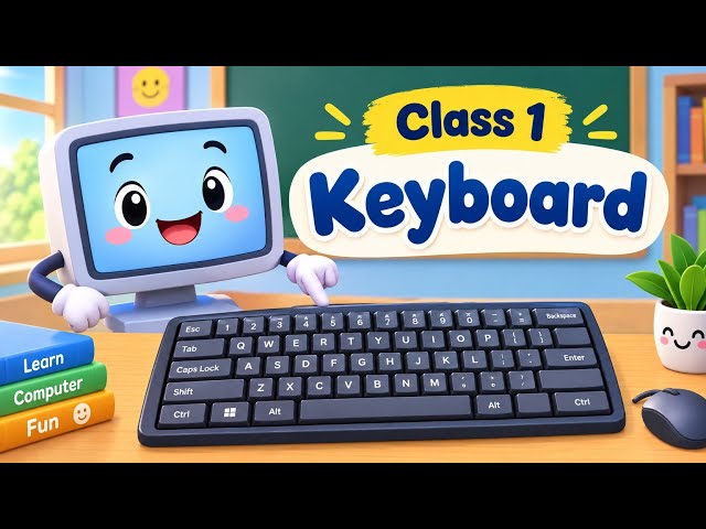 Keyboard for Class 1 | Learn Keyboard & All Important Keys | CBSE & ICSE Computer