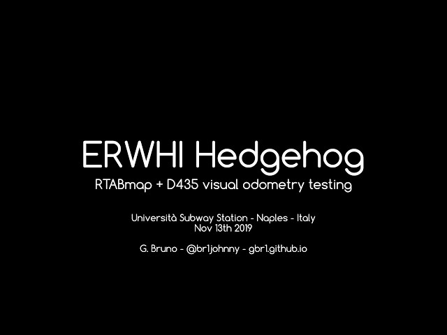 Erwhi Hedgehog - 3D SLAM in Neapolitan Subway