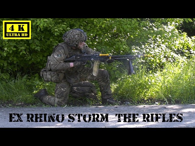 GPMG The Rifles British Army Exercise Rhino Storm 2026