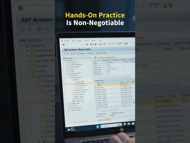 Theory alone won’t get you far in SAP—hands-on system practice is non-negotiable! Learn