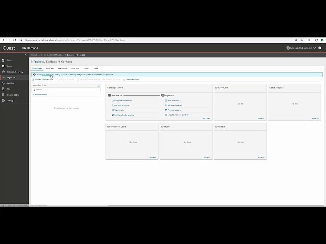 Quest On Demand Migration onboarding