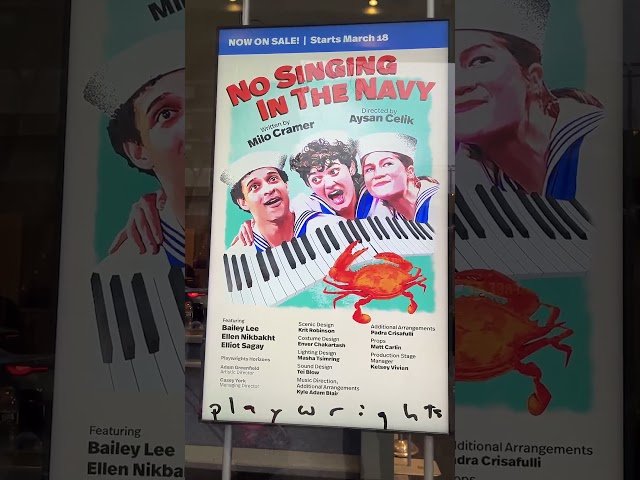 NYC Theater Vlog: NO SINGING IN THE NAVY at Playwrights Horizons