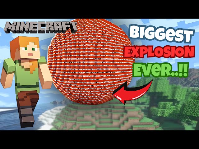 BIGGEST Minecraft Explosion in History! 💣😱 (TNT Mayhem!)