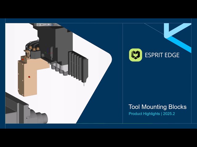 Tool mounting blocks for Swiss machines