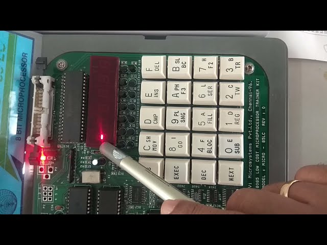 8085 microprocessor operating procedure