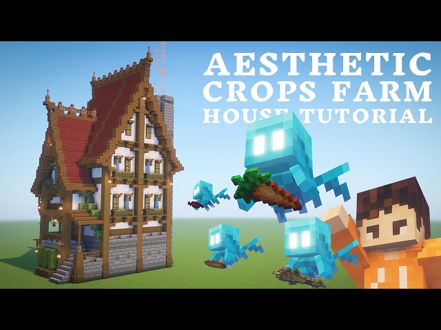 Allay Crops Farm House Tutorial [Aesthetic Farm] [26.1]