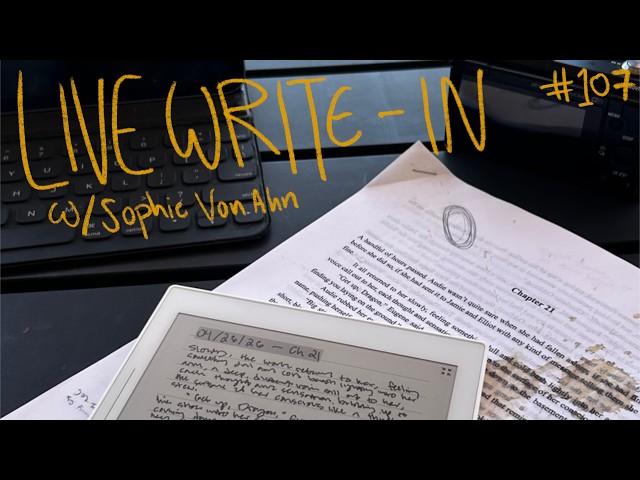 summer writing retreat sprints! (and the start of my 12 hour write-a-thon!) // live write-in #107