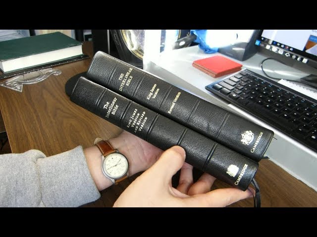 The Cambridge Interlinear Bible KJV RV in Calfskin