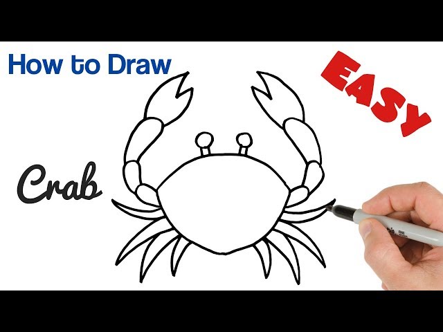 How to Draw a Crab Easy Art Tutorial