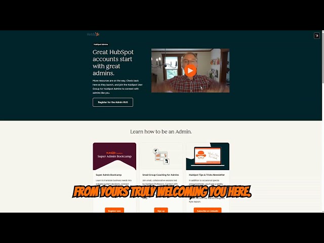 Announcing Admins-dot-HubSpot-dot-com