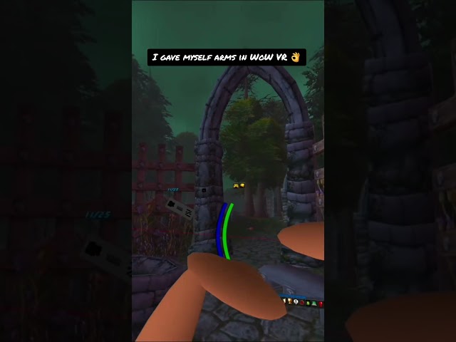 Not good arms 😅 im working on it 💪💪#worldofwarcraft #wowvr #modding #6dof #flat2vr