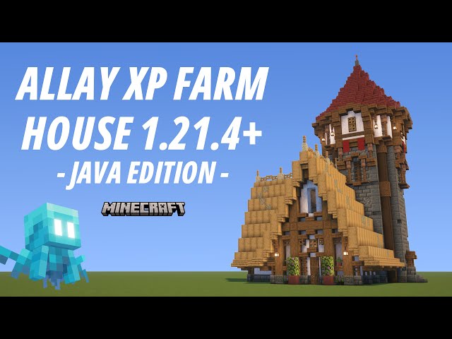 Allay XP Farm House Tutorial [Aesthetic Farm] [Java] [1.21.4+]