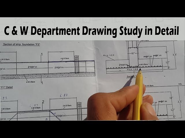 Drawing Study of C & W Department works (Government Construction Drawing Study)