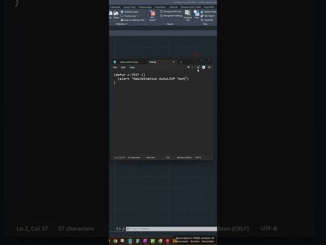 AutoCAD - More Tests on Lsp files
