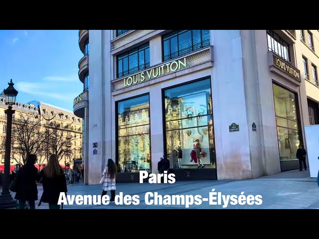 Paris city walks   Avenue des Champs-Élysées   Paris,France 4K