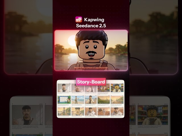 Use Seedance 2.5 to Turn Your Storyboards into a full AI Video in minutes.