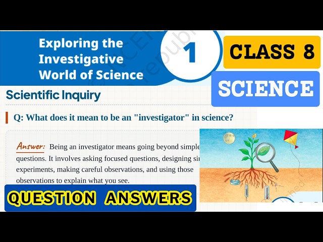 Class 8th Science Chapter 1 Exploring the Investigative World of Science Notes & Question  Answers