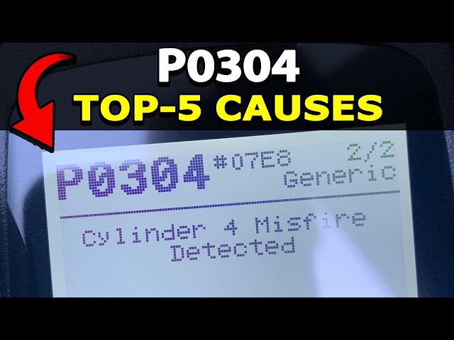 How To Fix P0304 Engine Code: Cylinder 4 Misfire Detected. TOP-5 Possible Causes!