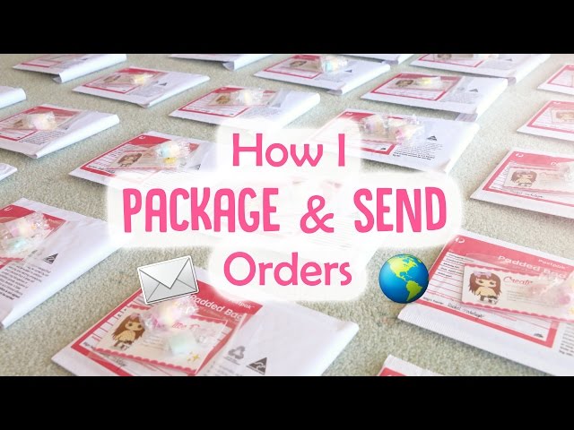 How I Package & Send My Shop Orders (Polymer Clay Charms)