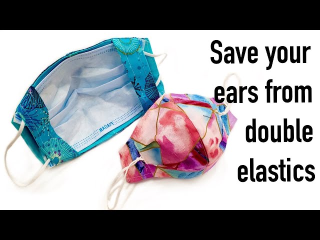 How to sew a mask cover for a surgical mask: 2 simple ways!