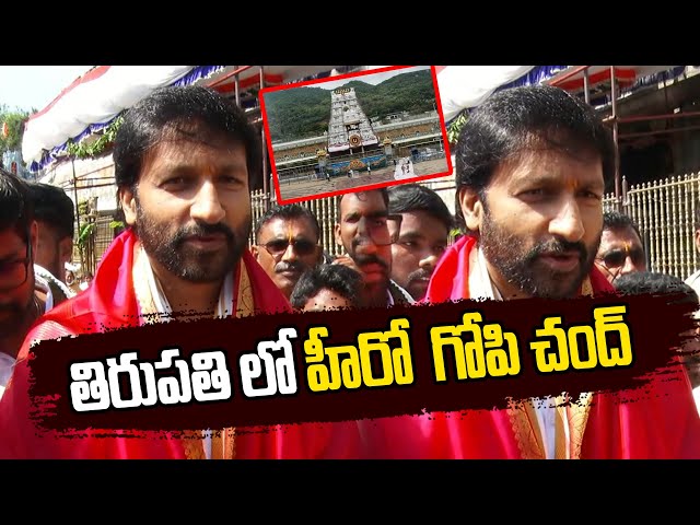 Gopi Chand - తిరుపతి లో హీరో గోపి చంద్ | #gopichand #tollywoodupdates  #tirupati | Hit Tv News