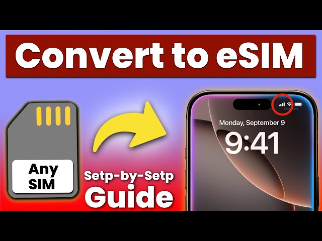 How to Convert Physical SIM to eSIM on iPhone?
