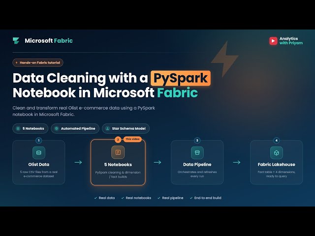Data Cleaning with PySpark Notebook in Microsoft Fabric