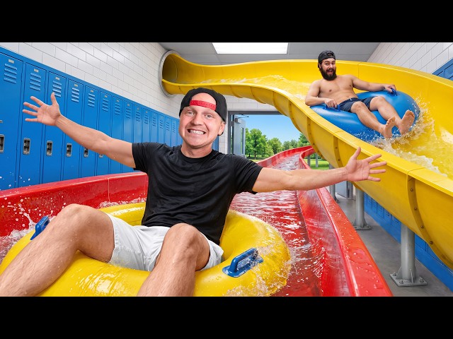 I Turned My School Into a WATERPARK!